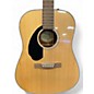 Used Fender CD-60S dread LEFT HANDED Natural Acoustic Guitar