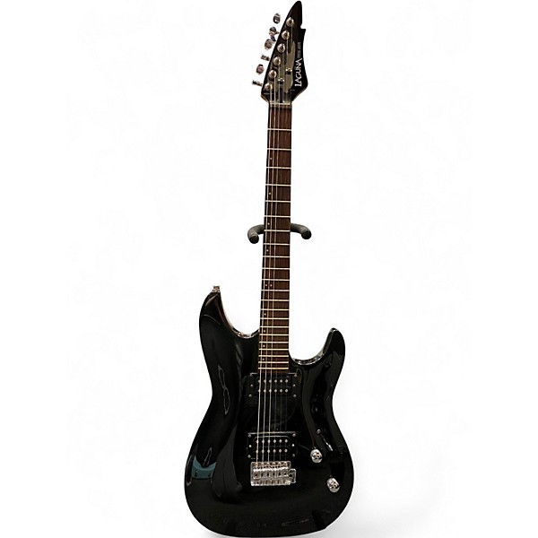 Used Laguna LE400 Black Solid Body Electric Guitar