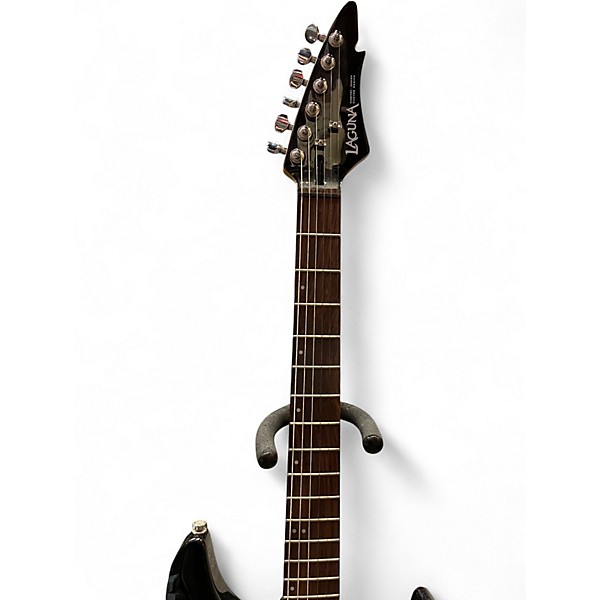 Used Laguna LE400 Black Solid Body Electric Guitar