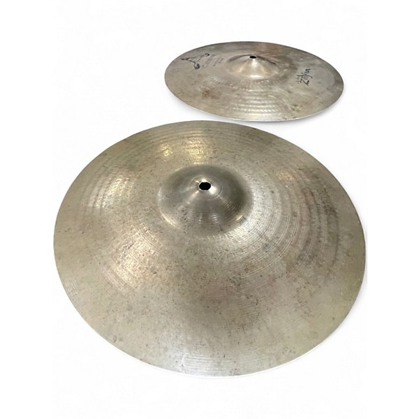 Used Zildjian 14in A Custom Hi Hat Pair Cymbal