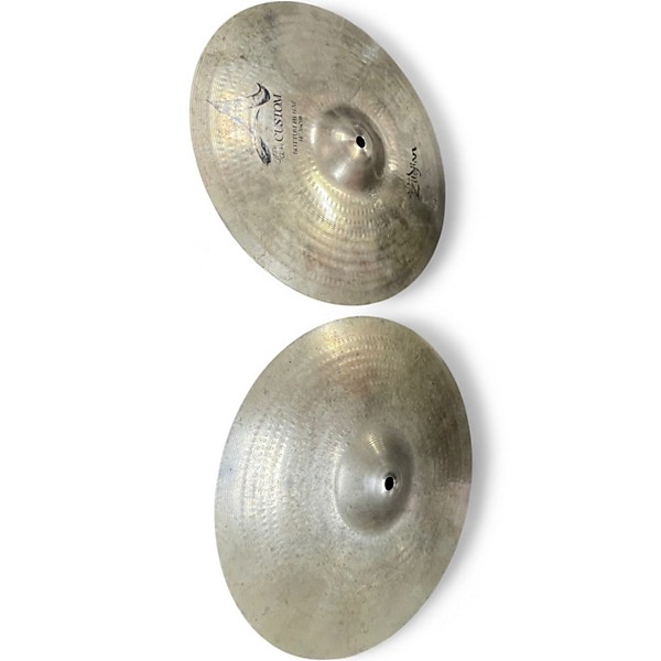 Used Zildjian 14in A Custom Hi Hat Pair Cymbal
