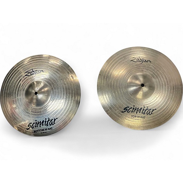 Used Zildjian 14in Schimitar Hi Hat Pair Cymbal