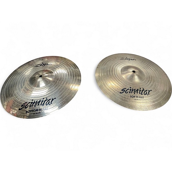 Used Zildjian 14in Schimitar Hi Hat Pair Cymbal