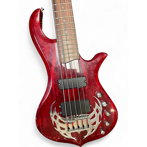 Used Traben ARRAY LIMITED TRANS RED Electric Bass Guitar