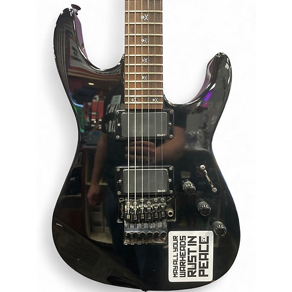 Used ESP KH2 Kirk Hammett Signature Black Solid Body Electric Guitar