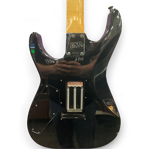Used ESP KH2 Kirk Hammett Signature Black Solid Body Electric Guitar