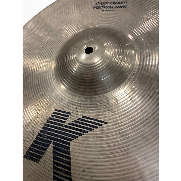 Used Zildjian 18in K Series Dark Medium Thin Crash Cymbal