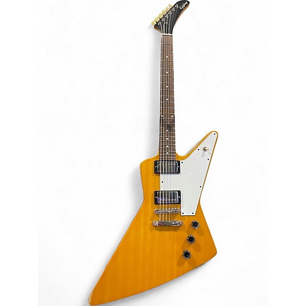Used Epiphone Korina 1958 Explorer Natural Solid Body Electric Guitar