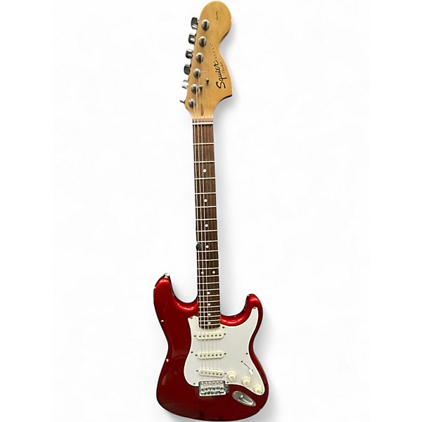 Used 2004 Squier Affinity Stratocaster RED Solid Body Electric Guitar