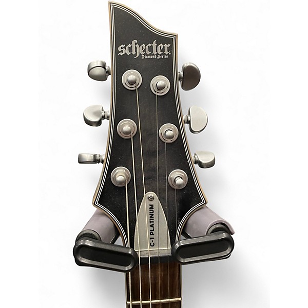 Used Schecter Guitar Research C1 Platinum Black Solid Body Electric Guitar