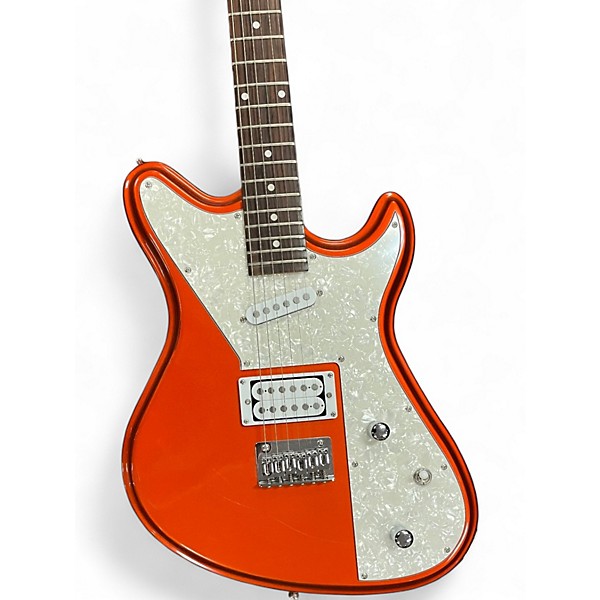 Used Peavey Retro Fire Metallic Orange Solid Body Electric Guitar