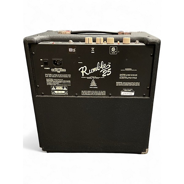 Used Fender Rumble 25 25W 1x8 Bass Combo Amp