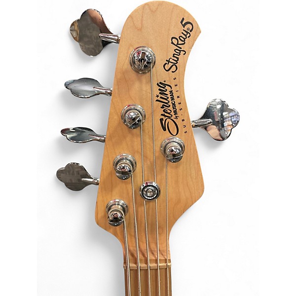 Used Sterling by Music Man STINGRAY 5 Black Electric Bass Guitar