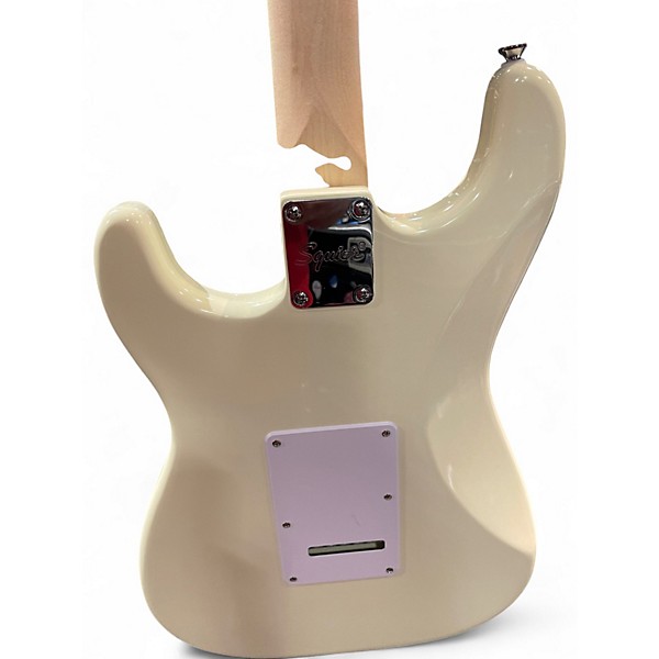 Used Squier Standard Stratocaster Pearl White Solid Body Electric Guitar