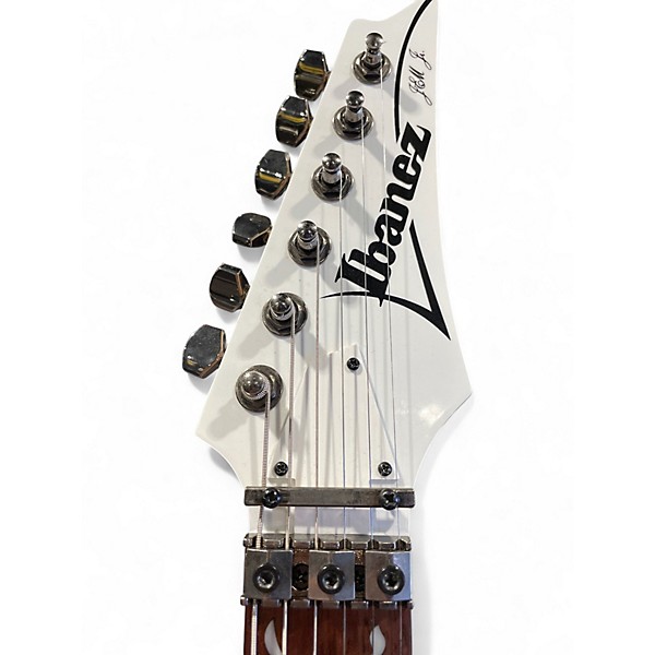 Used Ibanez JEMJR Alpine White Solid Body Electric Guitar