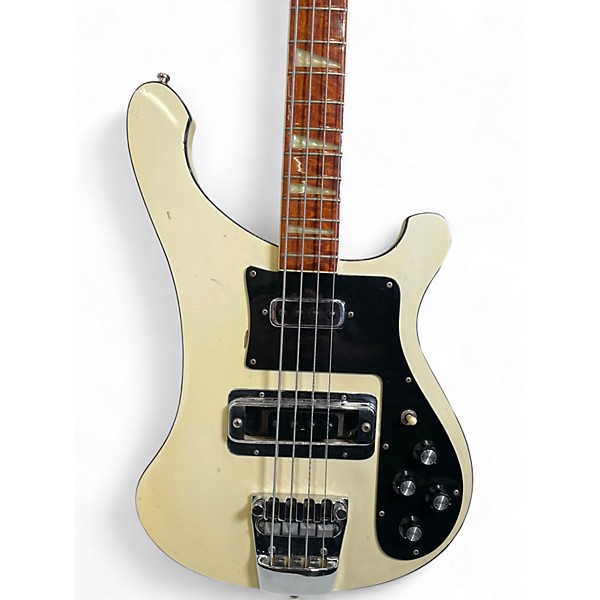 Vintage 1978 Rickenbacker 4001 White Electric Bass Guitar