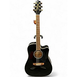 Used Takamine EG341SC Black Acoustic Electric Guitar
