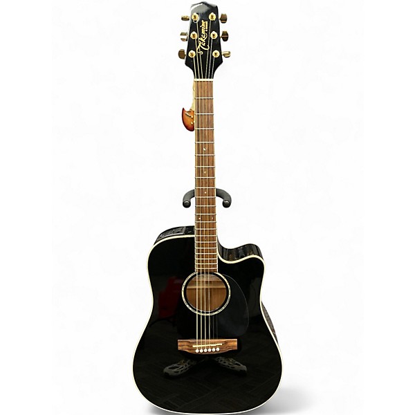 Used Takamine EG341SC Black Acoustic Electric Guitar