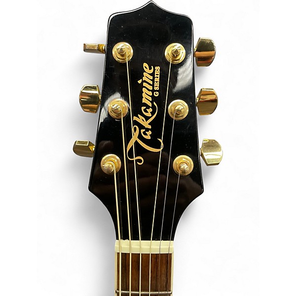 Used Takamine EG341SC Black Acoustic Electric Guitar