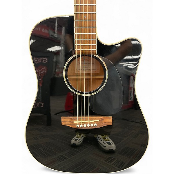 Used Takamine EG341SC Black Acoustic Electric Guitar