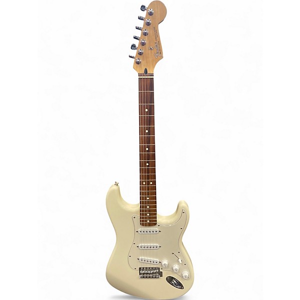 Used 2003 Fender Standard Stratocaster Olympic White Solid Body Electric Guitar