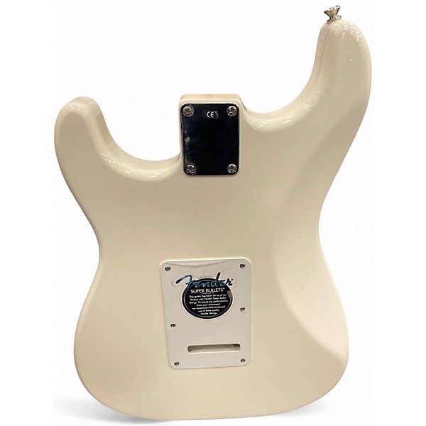 Used 2003 Fender Standard Stratocaster Olympic White Solid Body Electric Guitar