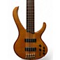 Used Ibanez BTB1405E Premium 5 String Vintage Natural Flat Electric Bass Guitar