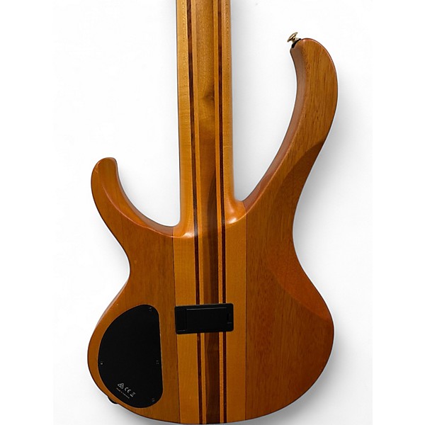 Used Ibanez BTB1405E Premium 5 String Vintage Natural Flat Electric Bass Guitar