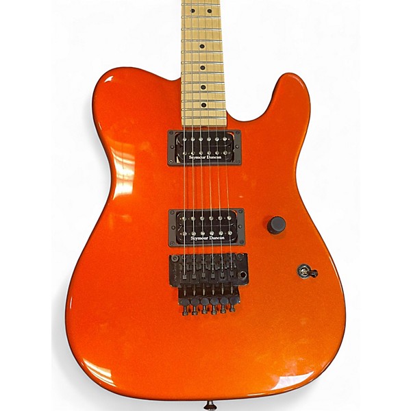 Used Charvel USA SAN DIMAS SO CAL HH FLOYD ROSE Orange Solid Body Electric Guitar