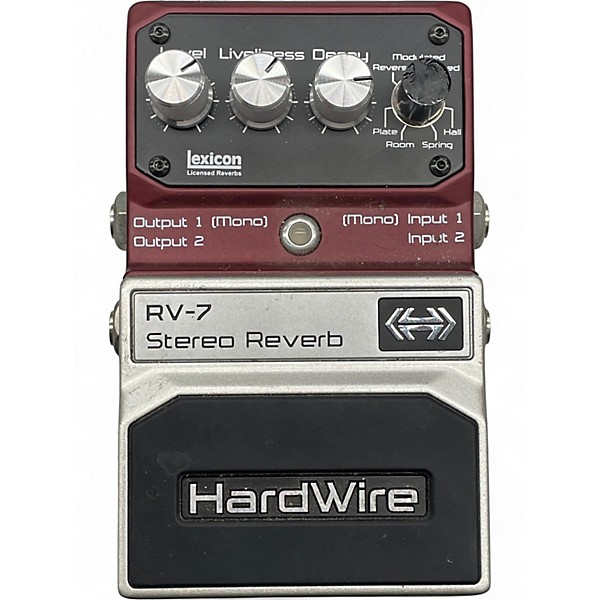 Used DigiTech Hardwire Series RV7 Reverb Effect Pedal