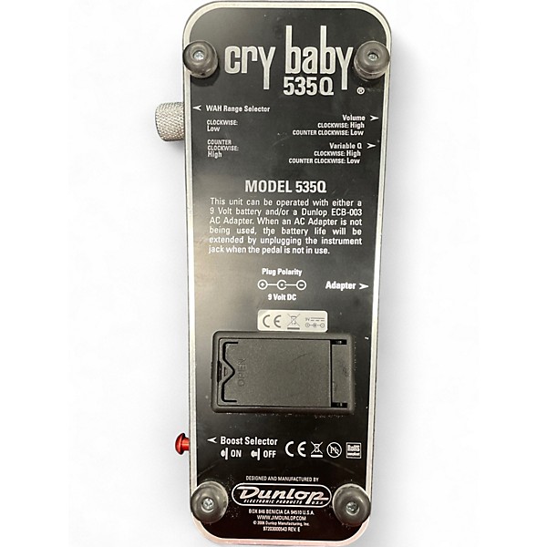 Used Dunlop 535Q Cry Baby Multi-Wah Effect Pedal