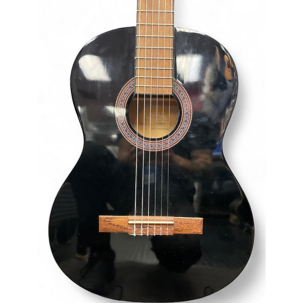 Used Lucero LC100 Black Classical Acoustic Guitar