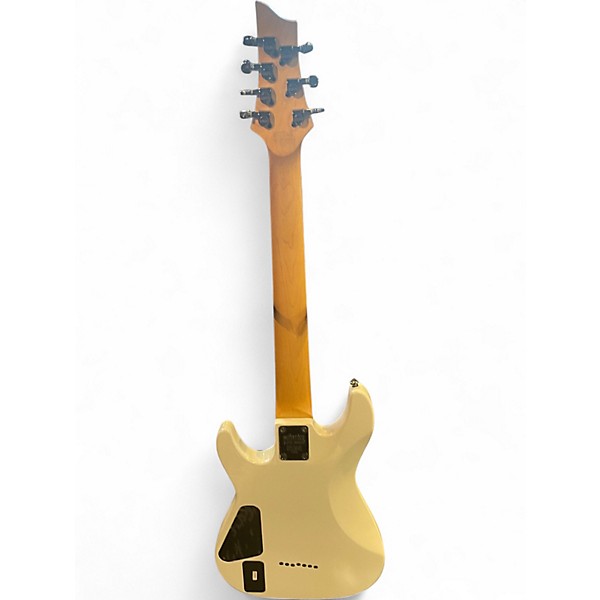 Used Schecter Guitar Research Demon 7 String Alpine White Solid Body Electric Guitar