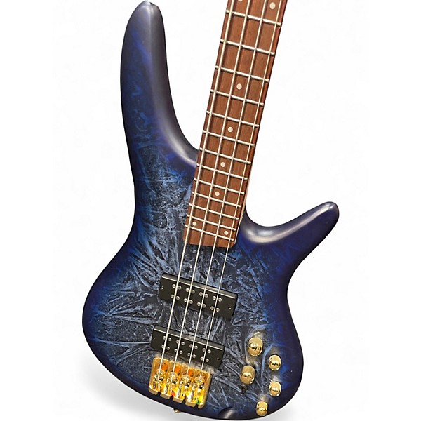 Used Ibanez SR300EDX BLUE FROZEN MATTE Electric Bass Guitar
