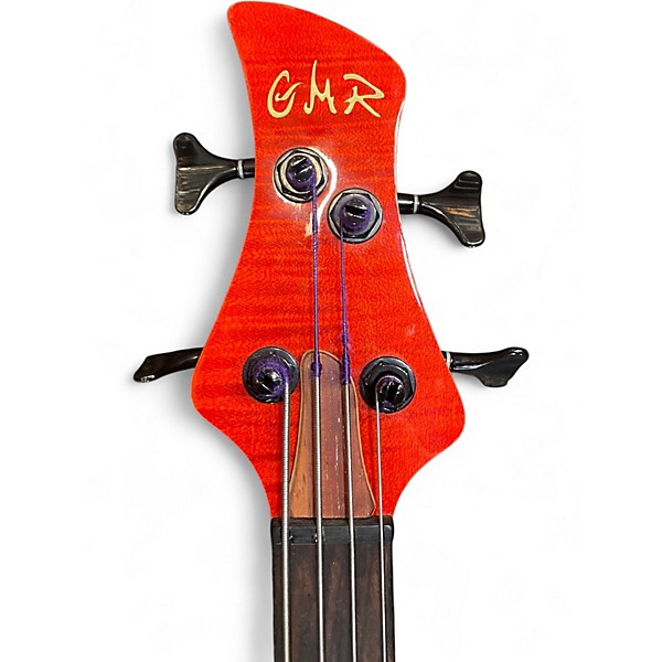 Used Gmr Custom Bass 4-String Cherry Electric Bass Guitar
