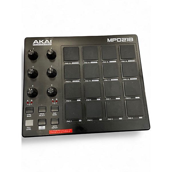 Used Akai Professional MPD218 MIDI Controller