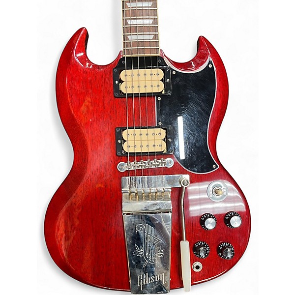 Used 2022 Gibson SG Standard '61 Maestro Vibrola Cherry Solid Body Electric Guitar