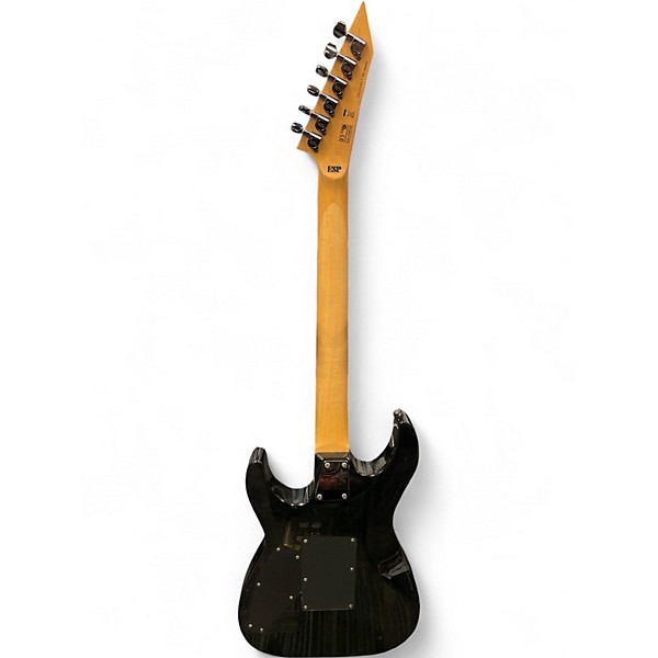 Used ESP LTD M100FM See Thru Black Solid Body Electric Guitar