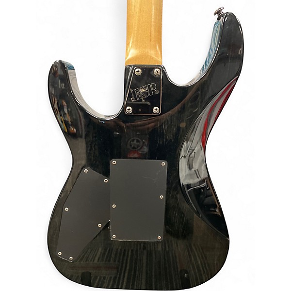 Used ESP LTD M100FM See Thru Black Solid Body Electric Guitar