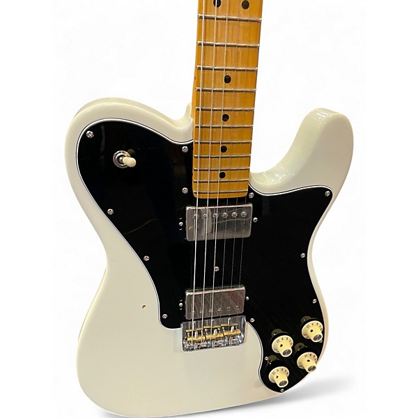 Used Fender American Professional II Telecaster Deluxe Olympic White Solid Body Electric Guitar