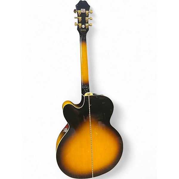 Used Epiphone EJ200SCE Vintage Sunburst Acoustic Electric Guitar