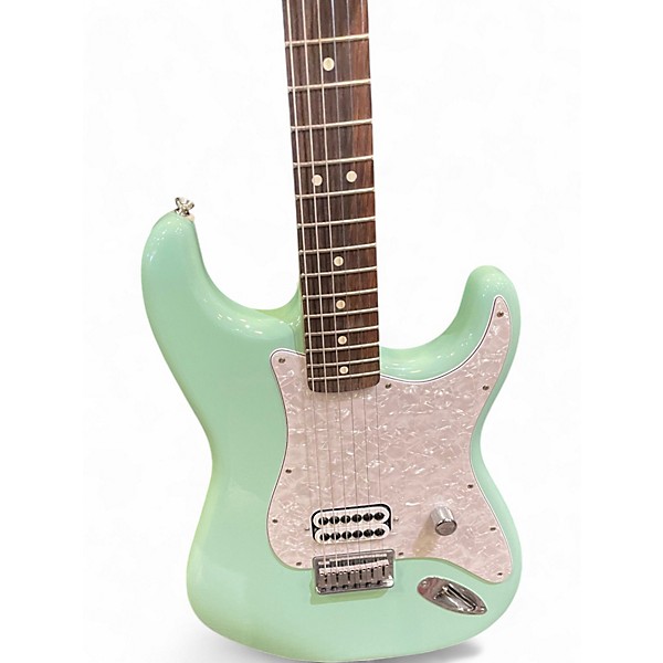 Used Fender Tom Delonge Signature Stratocaster Surf Green Solid Body Electric Guitar