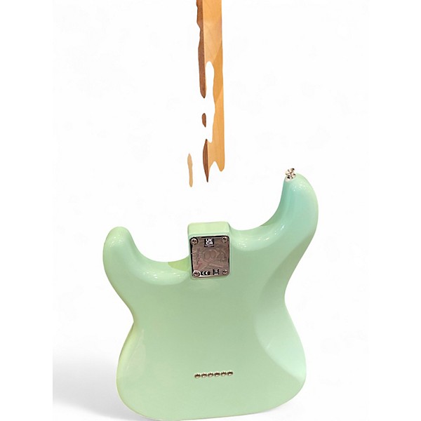 Used Fender Tom Delonge Signature Stratocaster Surf Green Solid Body Electric Guitar