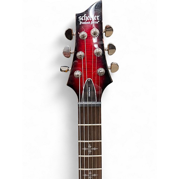 Used Schecter Guitar Research Demon 6 Red Solid Body Electric Guitar