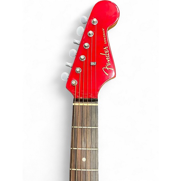 Used Fender Sonoran SCE RED Acoustic Electric Guitar