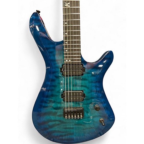 Used Kiesel VANQUISH 6 AQUA BURST Solid Body Electric Guitar