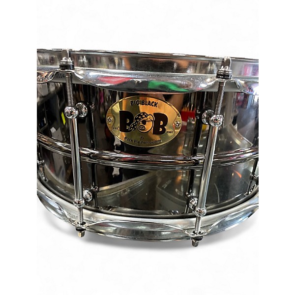 Used Pork Pie 14in Big black bob Black Chrome Drum