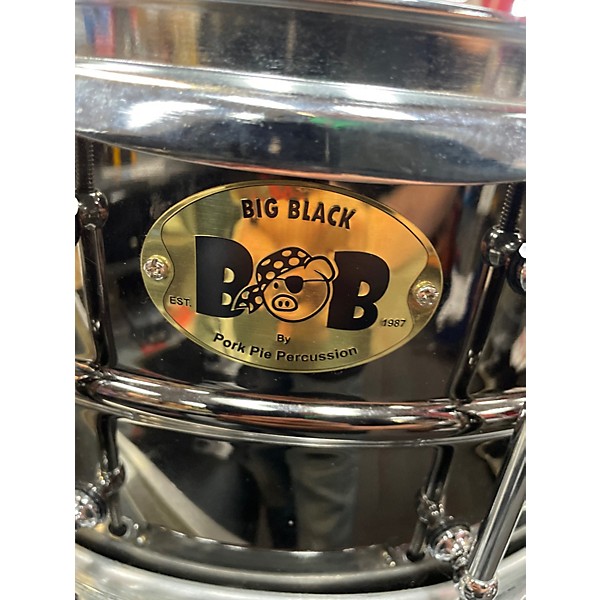 Used Pork Pie 14in Big black bob Black Chrome Drum