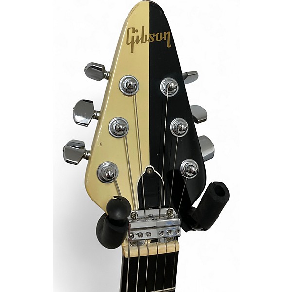 Vintage 1985 Gibson 1985 CUSTOM SHOP EDITION RUDOLF SCHENKER FLYING V BLACK AND WHITE Solid Body Electric Guitar