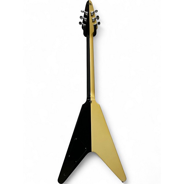 Vintage 1985 Gibson 1985 CUSTOM SHOP EDITION RUDOLF SCHENKER FLYING V BLACK AND WHITE Solid Body Electric Guitar
